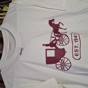 NEW COACH LOGO UNBRANDED WHITE TSHIRT